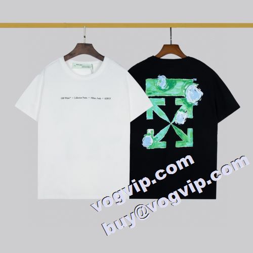 超激得品質保証 OFF-WHITE 半袖Tシャツ オフホワイトブランド コピー 2色可選  赤字超特価2022 