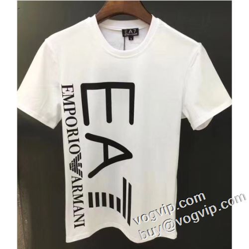 2023 半袖Tシャツ 大人のセンスを感じさせる アルマーニ ARMANI偽物ブランド 2色可選 体の運動機能を助け