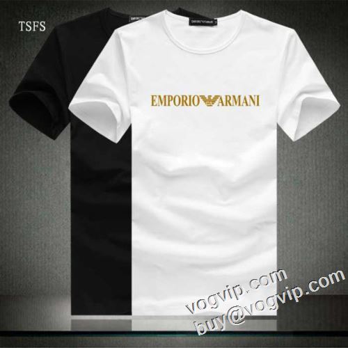 目玉商品 アルマーニ ARMANIブランドスーパーコピー 2023 半袖Tシャツ 2色可選 優しいフィット感