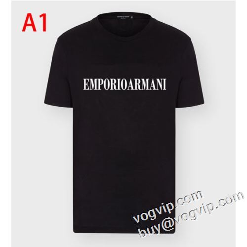 ARMANI アルマーニブランド 偽物 通販 セレブ風 2023クールビズ 半袖Tシャツ 12色可選