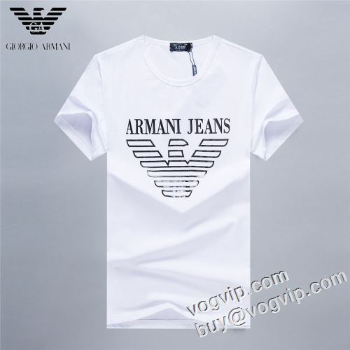 アルマーニ ARMANI 特別人気感謝SALE 2023 半袖Tシャツスーパーコピー 激安 軽量で着心地抜群 2色可選