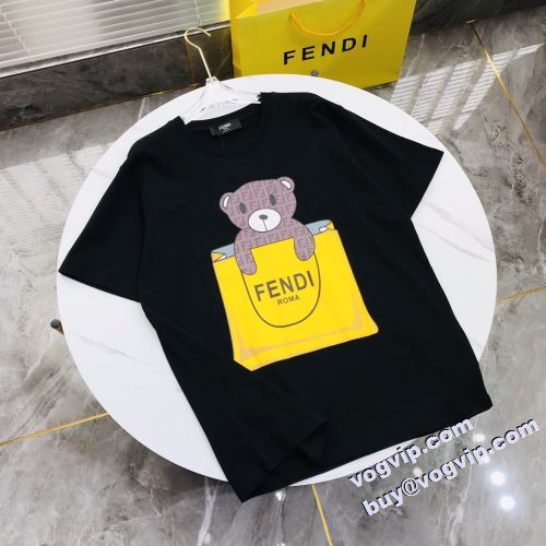 高級感漂わせる ブランド コピー 2022 フェンディ FENDI 着回し度抜群 半袖Tシャツ