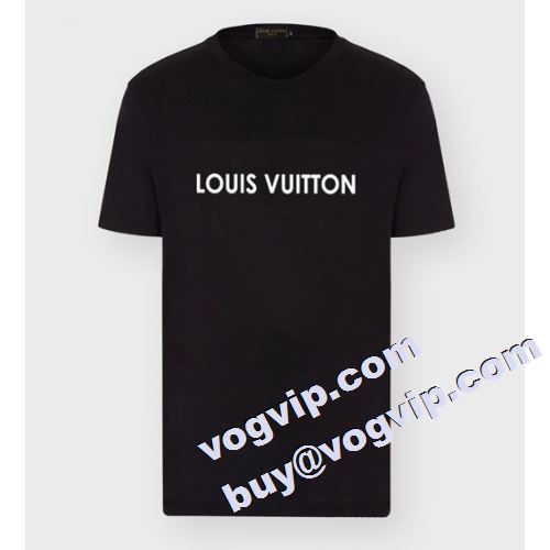 SALE開催  2023 ルイ ヴィトン LOUIS VUITTON 自分らしいスタイリング 半袖Tシャツ 3色可選 LOUIS VUITTONコピー ブランド