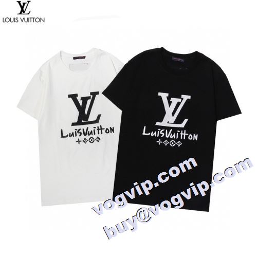 高級感演出 2023 ルイ ヴィトン LOUIS VUITTONコピーブランド オリジナル 半袖Tシャツ 2色可選