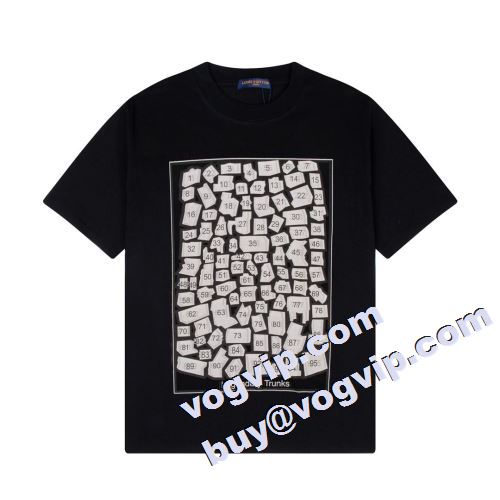 オリジナル 2023 LOUIS VUITTONブランドコピー 半袖Tシャツ シンプル