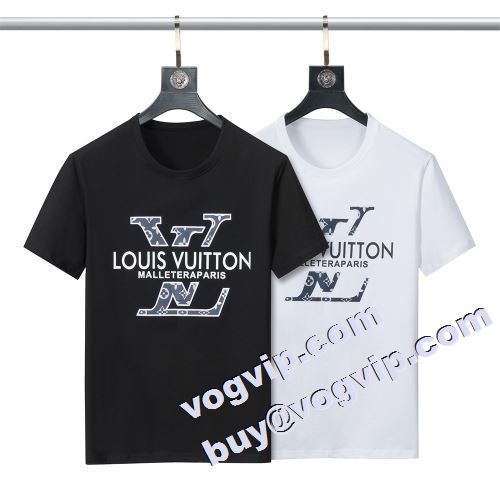 2023 セレブ愛用の超人気商品 ルイ ヴィトン LOUIS VUITTON 大人気アイテム！入手困難 半袖Tシャツ スーパーコピー 2色可選
