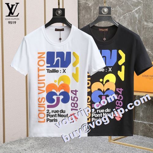 2023 利便性に優れ ルイ ヴィトン LOUIS VUITTON 半袖Tシャツ 2色可選 スーパーコピー