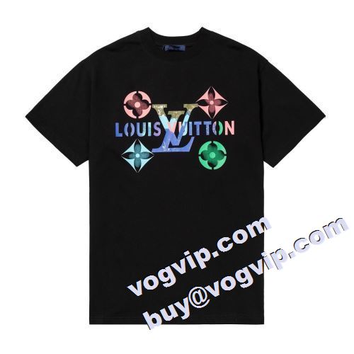 ブランド 偽物 通販 2023 ルイ ヴィトン LOUIS VUITTON 半袖Tシャツ 2色可選 圧倒的な高級感