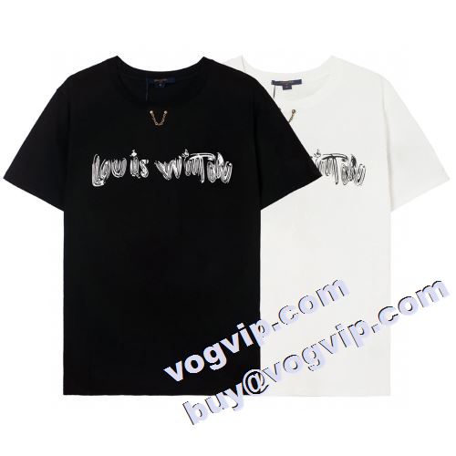 2023 ルイ ヴィトン LOUIS VUITTON 半袖Tシャツ 2色可選 ルイ ヴィトンブランドコピー