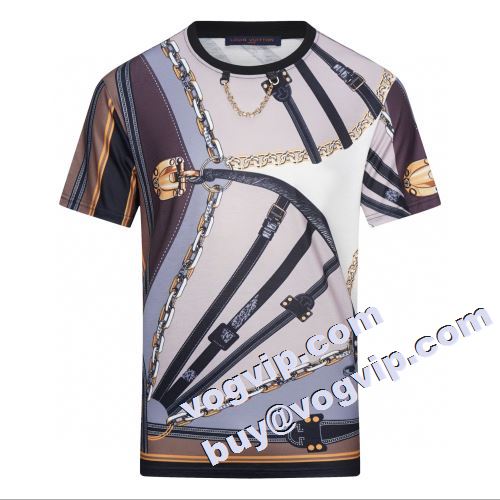 2023 超人気美品◆  ルイ ヴィトン LOUIS VUITTON 半袖Tシャツ LOUIS VUITTON偽物ブランド