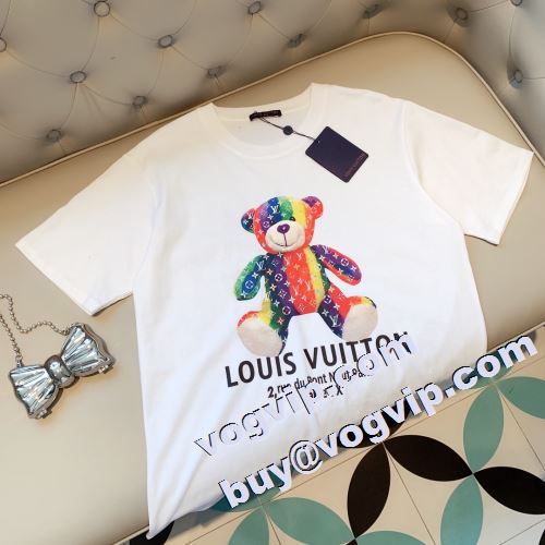 2023 著名人の着用 ルイ ヴィトン LOUIS VUITTON ブランドコピー 半袖Tシャツ 2色可選