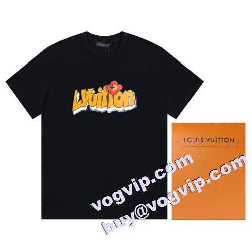 大好評?  2023 ルイ ヴィトンブランド コピー LOUIS VUITTON 半袖Tシャツ 2色可選