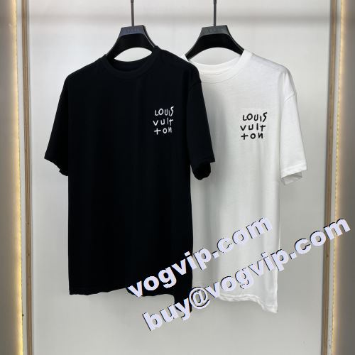 ブランド 偽物 通販 2023 高評価の人気品  ルイ ヴィトン LOUIS VUITTON 半袖Tシャツ 2色可選