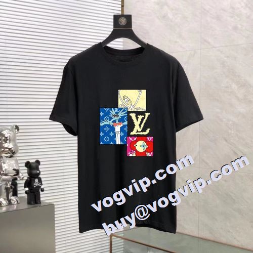 2023 ルイ ヴィトン LOUIS VUITTON 肌触りのいい  半袖Tシャツ 2色可選 スーパーコピー 激安