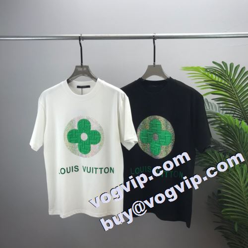 大注目！ 2023 ルイ ヴィトン LOUIS VUITTON カッコいい印象を付ける 半袖Tシャツ 2色可選 ブランドコピー