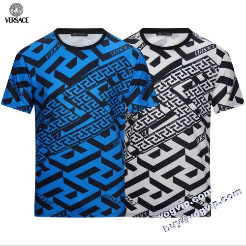 2022秋冬 ヴェルサーチ VERSACE 大好評 ブランド コピー 半袖Tシャツ 2色可選 夏ファッションに必ず大活躍の一枚