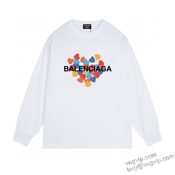 スーパーコピーサイト バレンシアガ BALENCIAGA 2024お得定番 弾性が良好で 長袖Tシャツ 2色可選 スタイリッシュな印象