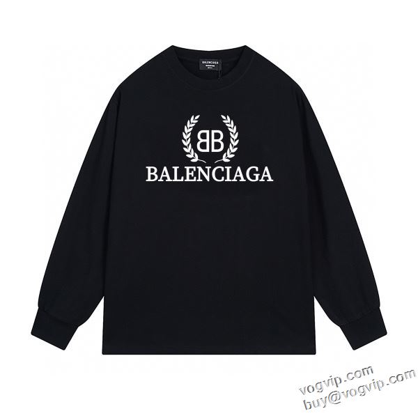 超目玉 人気スーパーコピーブランド 2024お得定番 バレンシアガ BALENCIAGA 2色可選 長袖Tシャツ