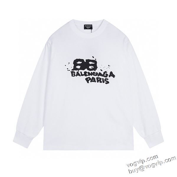 2024お買い得新作 業界高品質スーパーコピー 存在感のある バレンシアガ BALENCIAGA 長袖Tシャツ 4色可選 秋冬ファッションに必ず大活躍！