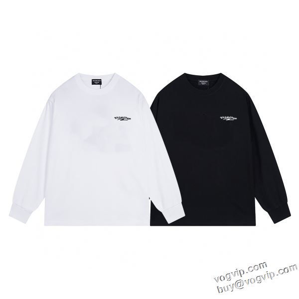 2024超激得100%新品 スーパーコピー激安市場直営店 バレンシアガ BALENCIAGA 長袖Tシャツ 2色可選 落ち着いた感覚