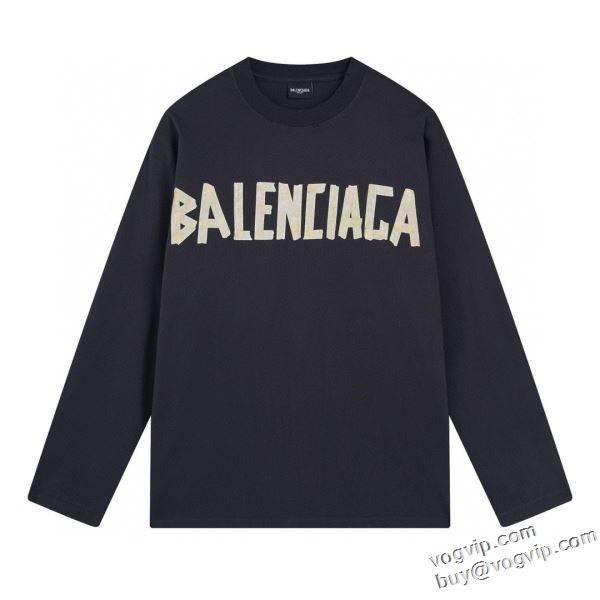 バレンシアガ 2024新商品！ BALENCIAGA ブランドスーパーコピー 長袖Tシャツ 6色可選 チノパン 狙える優秀アイテム