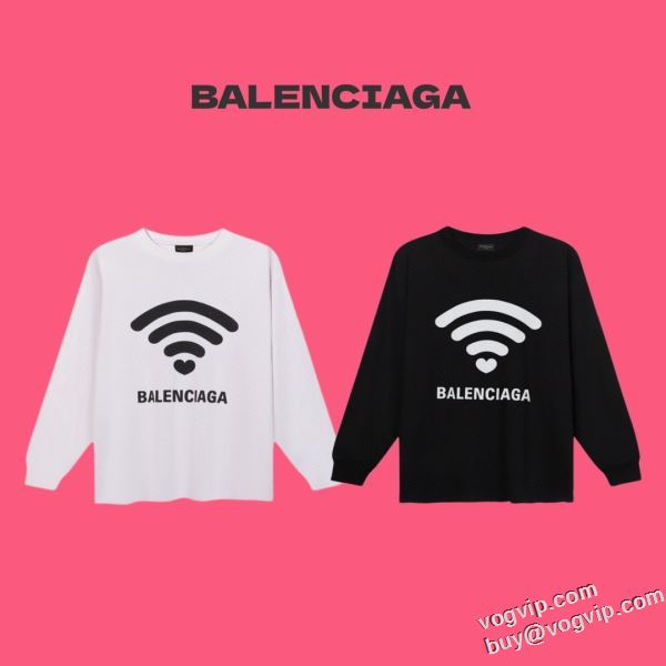 注目のアイテム バレンシアガ BALENCIAGA 2024 肌に馴染みやすい 長袖Tシャツ ブランドコピー 2色可選