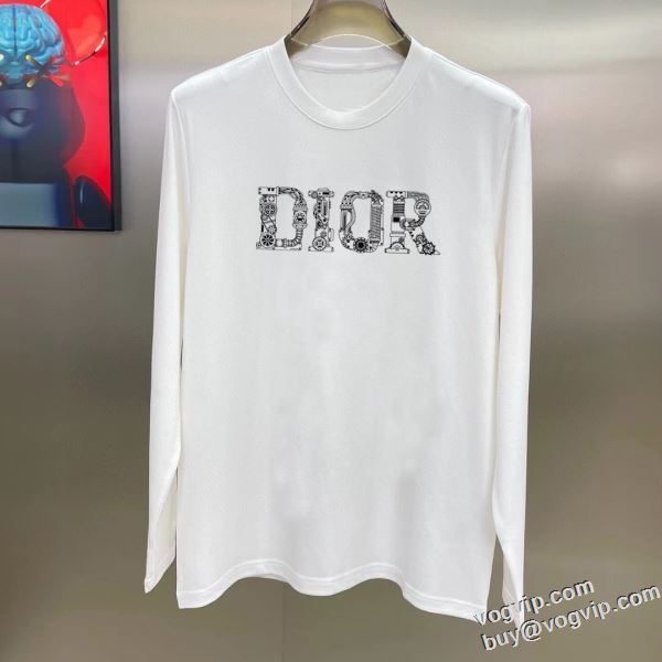 争奪戦必至 最高N級ブランドコピー ディオール DIOR 2色可選 肌に馴染みやすい 2024爆買い最新作 長袖Tシャツ