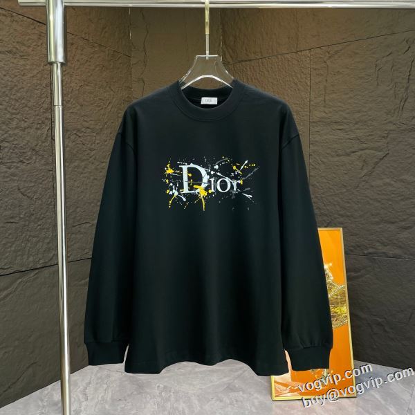 ショートパンツ 確定となる上品 スーパーコピー n級品 2024驚きの破格値セール ディオール DIOR 防寒機能ある 長袖Tシャツ 2色可選