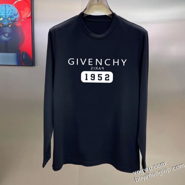 GIVENCHYコピー 2024HOT新作登場 天然が柔らかくて ジバンシィ 長袖Tシャツ 2色可選 人気ブランド