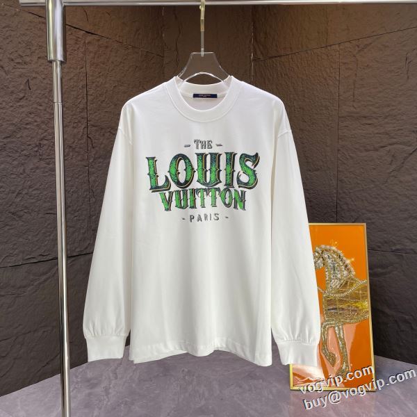 ルイ ヴィトン 2024新作品 艶やかなコート 長袖Tシャツ 2色可選 LOUIS VUITTON スーパーコピー 激安 選べる極上