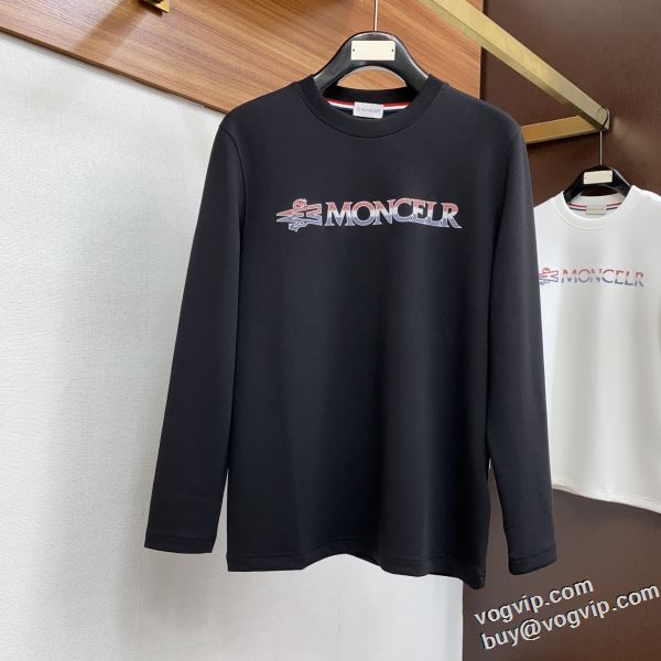 長袖Tシャツ 主役になる存在感 2色可選 モンクレール MONCLER ブランドスーパーコピー 2024爆買い定番人気 肌触りの良い柔らかな質感