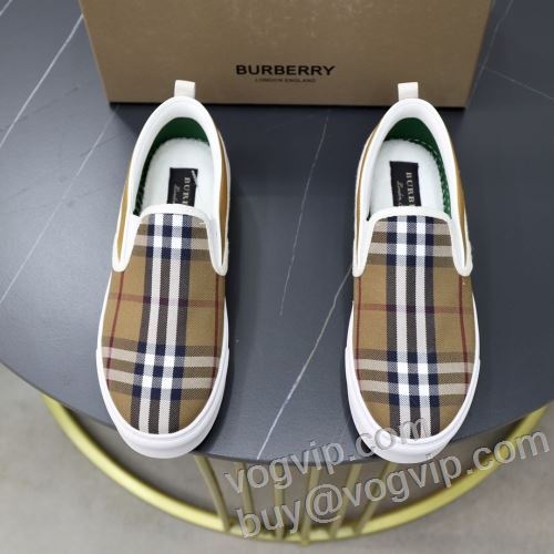 お買い得品 バーバリー ブランド 偽物 通販 BURBERRY 飽きの来ない スリップオン カジュアルシューズ 4色可選 2024品質保証新作登場