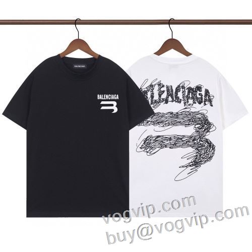 SALE!今季 バレンシアガ BALENCIAGAコピー 半袖Tシャツ 2色可選 2024年モデル入荷 カラーラインナップ