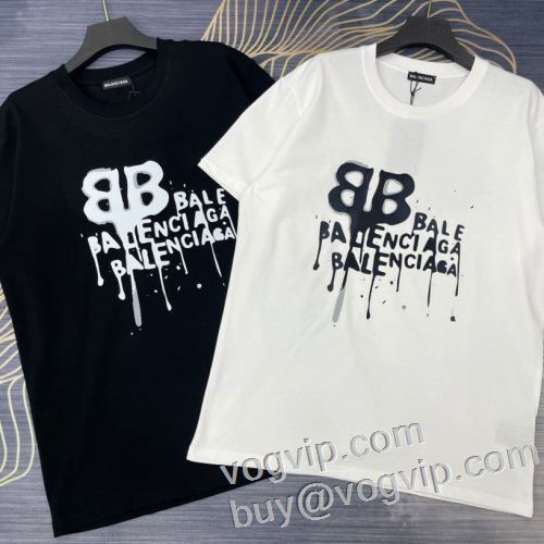 2024年モデル入荷 ～希少 半袖Tシャツ バレンシアガ BALENCIAGAスーパーコピー 激安 カッコいい印象を付ける 2色可選