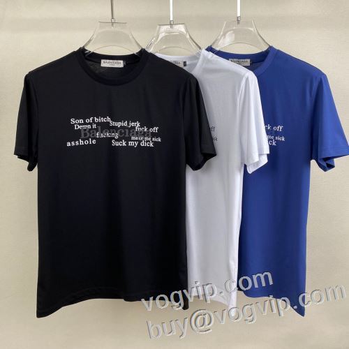 コピー商品 耐久性に優れ 半袖Tシャツ 3色可選 バレンシアガ BALENCIAGA 2024春夏新作 快適な着心地