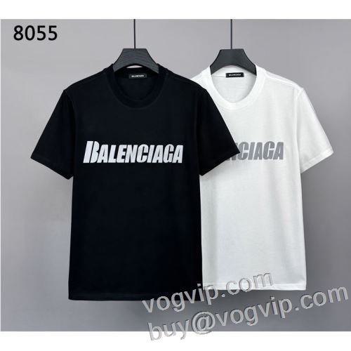 デザイン性の高い バレンシアガ BALENCIAGA 夏コーデに大活躍間違いなし!! 2024新作品 半袖Tシャツ コピー ブランド 2色可選