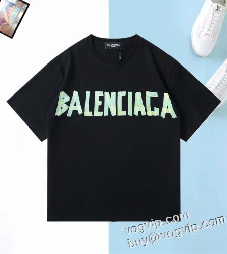 プレゼントに バレンシアガ 2024最新入荷 BALENCIAGA スーパーコピー 激安 半袖Tシャツ 3色可選 肌に馴染みやすい