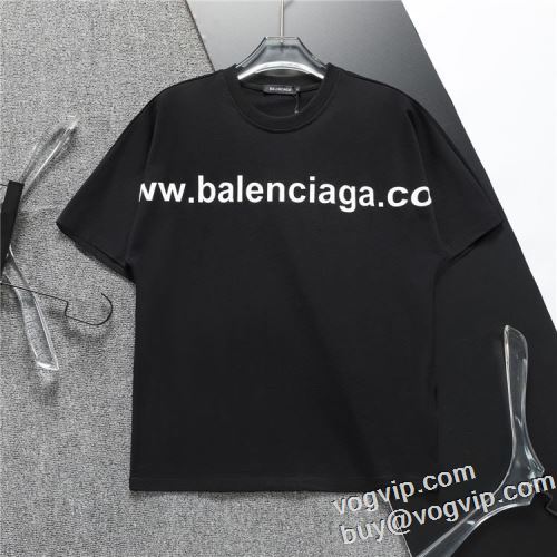 2024新款 半袖Tシャツ バレンシアガ BALENCIAGA コピーブランド 細身のシルエット 2色可選 ～希少 