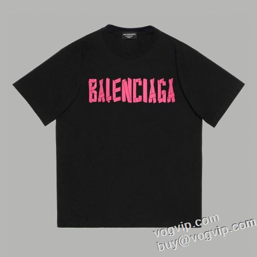 スーパーコピー信用できるサイト 海外限定ライン バレンシアガ BALENCIAGA 弾性が良好で 半袖Tシャツ 2色可選 2024超激得新作登場