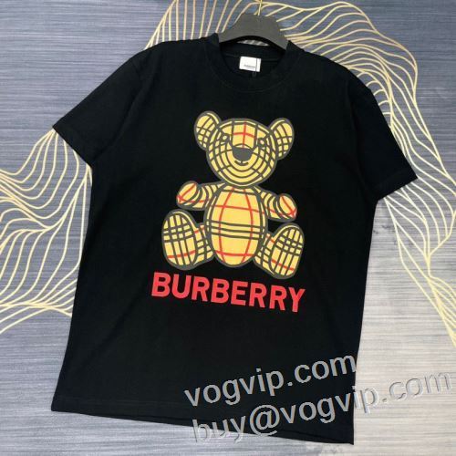 大人のおしゃれに バーバリー BURBERRYブランド コピー 2024年モデル入荷 カラーラインナップ 半袖Tシャツ 2色可選