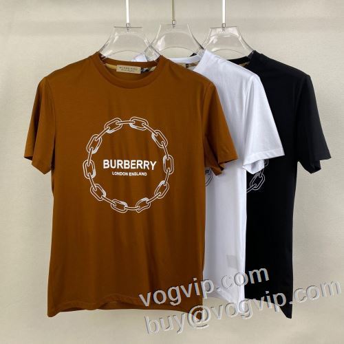 バーバリースーパーコピー 激安 海外限定ライン 2024最新入荷 半袖Tシャツ BURBERRY 3色可選 細身のシルエット