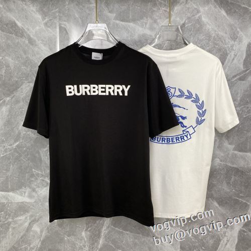 肌触りのいい バーバリー BURBERRY コピーブランド 半袖Tシャツ 吸汗性に優れ 2色可選 2024春夏新作