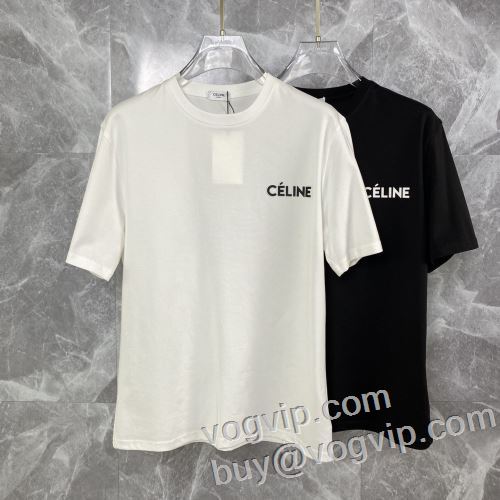 お洒落な存在感 セリーヌ CELINEコピー 半袖Tシャツ 2色可選 2024春夏新作 快適な着心地