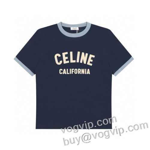 利便性に優れ セリーヌ 半袖Tシャツ 汗を吸ってすぐ乾き CELINEブランドスーパーコピー 2024最新入荷