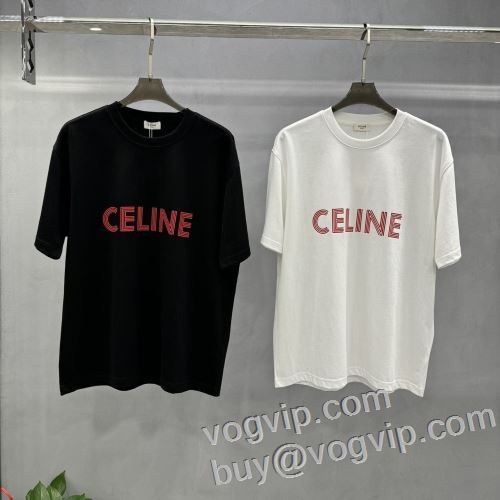 スーパーコピーサイト 限量販売 セリーヌ CELINE 着心地が良いです 2024新作品 半袖Tシャツ 2色可選