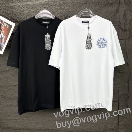 クロムハーツ CHROME HEARTS 2024お買い得新作 消臭抗菌効果がある 半袖Tシャツ コピー 2色可選 注目のアイテム