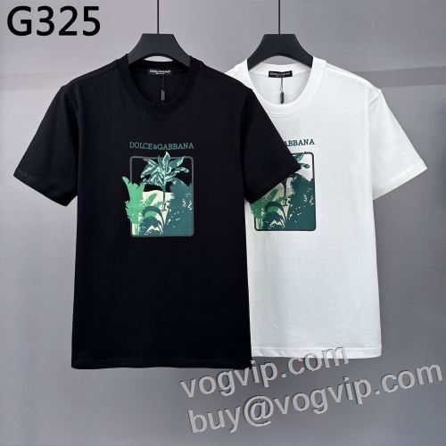 存在感のある 業界高品質スーパーコピー ドルチェ＆ガッバーナ Dolce&Gabbana 半袖Tシャツ 2色可選 快適な着心地 2024春夏新作