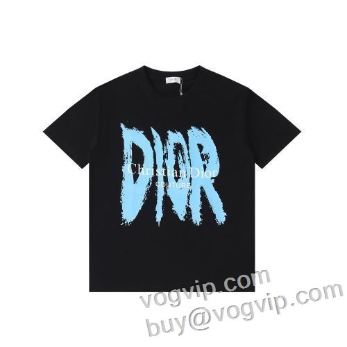 日本未入荷モデル ディオール DIOR 半袖Tシャツ 着回し度抜群 ブランド 偽物 通販 2色可選 2024最新入荷