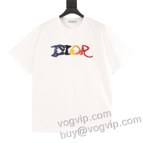 セレブ愛用の超人気商品 ディオール DIOR 半袖Tシャツ 収縮性のある 2024最新入荷 コピー ブランド