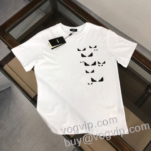 大注目！ 半袖Tシャツ 2色可選 スーパーコピー n級品 フェンディ FENDI 2024HOT大得価 快適な着心地